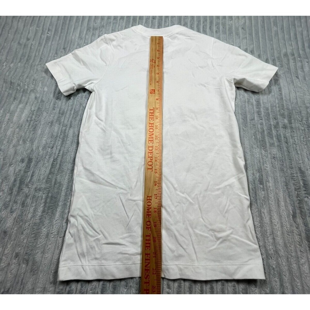 Nike Shirt Youth Unisex S The Nike Tee‎ Short Sleeve Swoosh Logos White - Picture 13 of 14